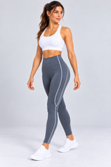 M Active Contrast Piping Mid Legging