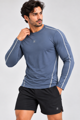M Active Contrast Seam Semi-Fitted Long Sleeve