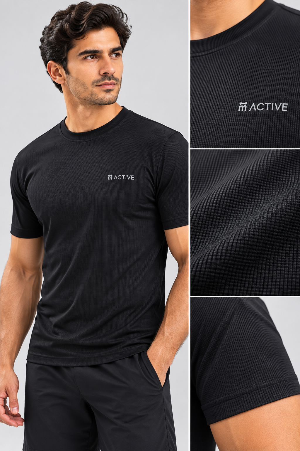 M Active Waffle Everyday Tee