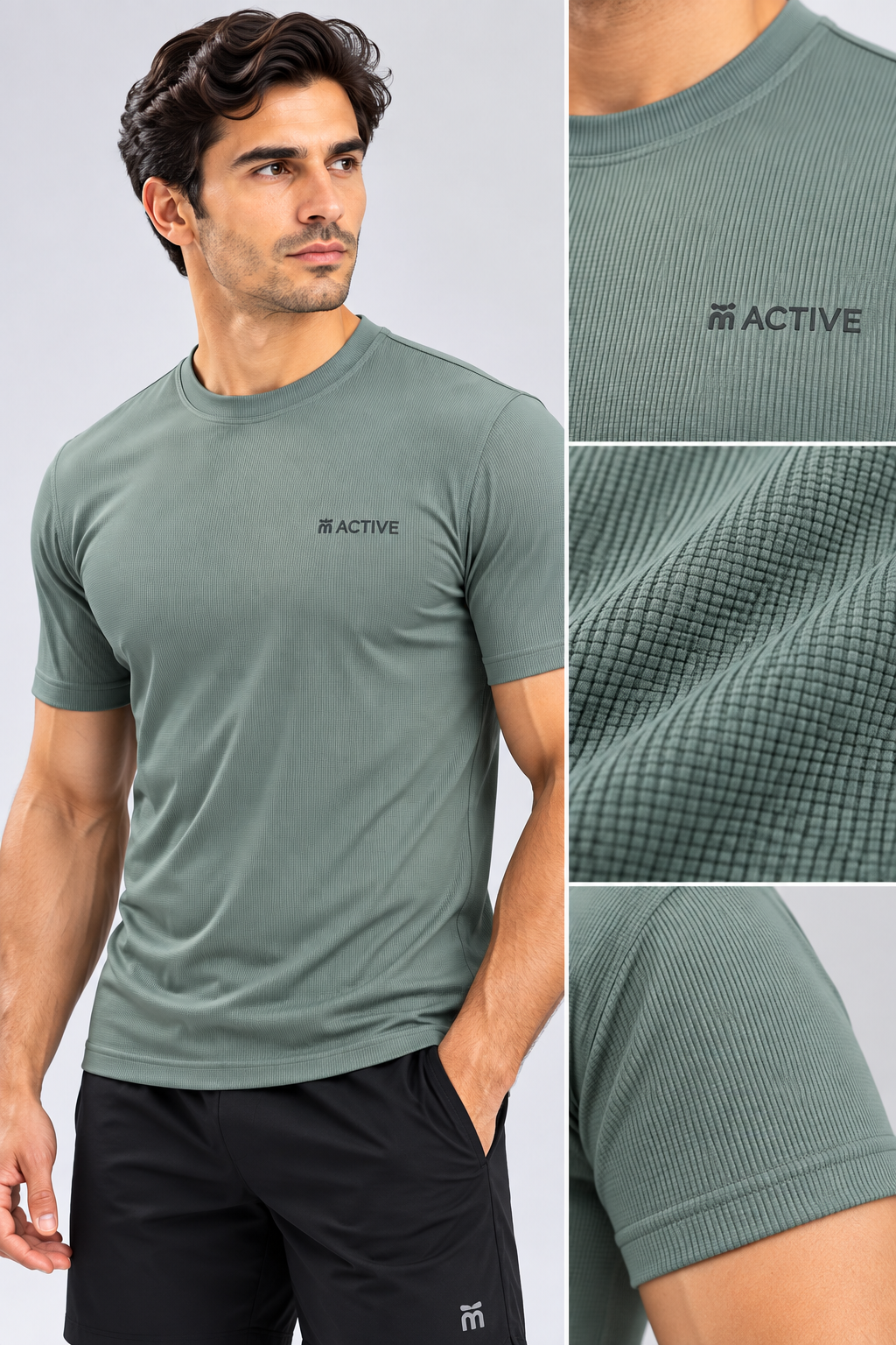 M Active Waffle Everyday Tee