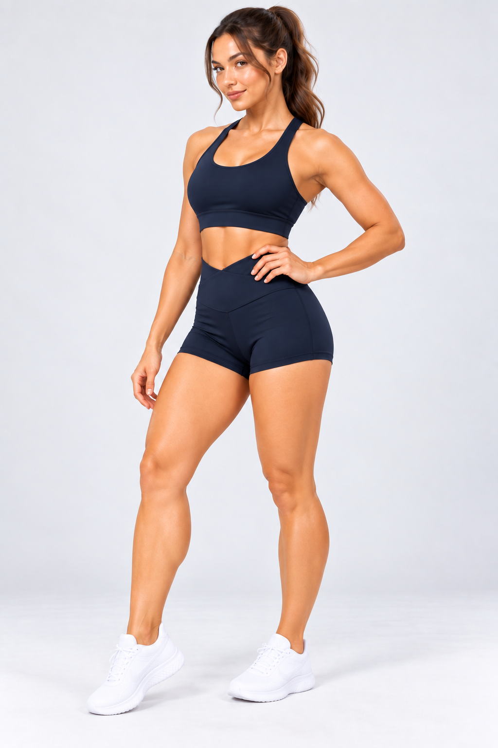 M Active Booty Overlap Biker Short