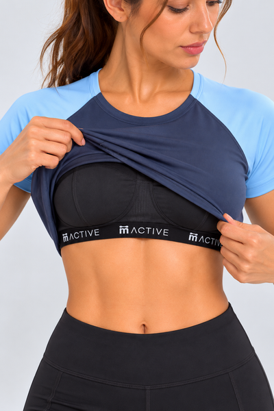 Cropped Inner Shelf T Shirt Bra