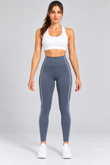 M Active Contrast Piping Mid Legging