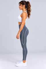 M Active Contrast Piping Mid Legging